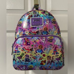 NWT Limited Edition Lisa Frank Loungefly Halloween Backpack & Dust Bag